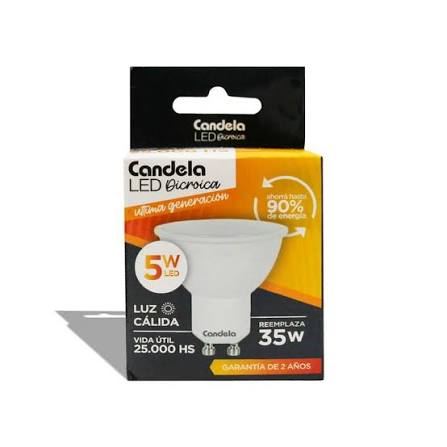 LAMPARA DICROICA 5W LUZ CALIDA