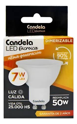 LAMPARA DICROICA 7W LUZ CÁLIDA